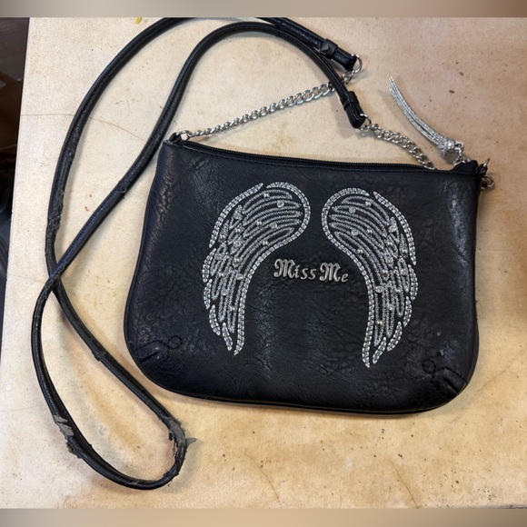 Nine West Black and Silver Crossbody Bag - Picture 1 of 6